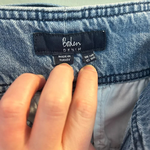 Boden Bude Pants Womens Size 10 Regular Light Vintage Jeans High Rise Trouser - Picture 9 of 10